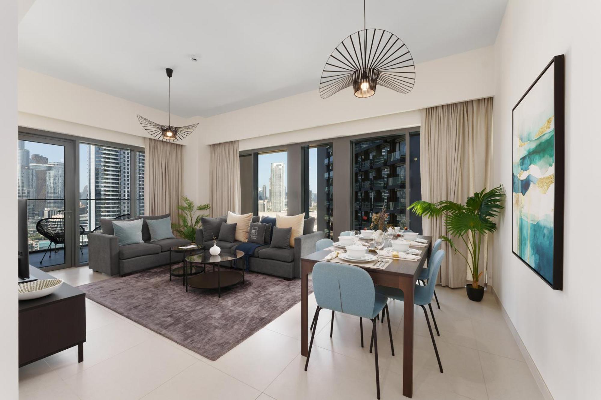 Maison Privee - Elevated Living With Spectacular Burj Khalifa Views Dubaj Exteriér fotografie